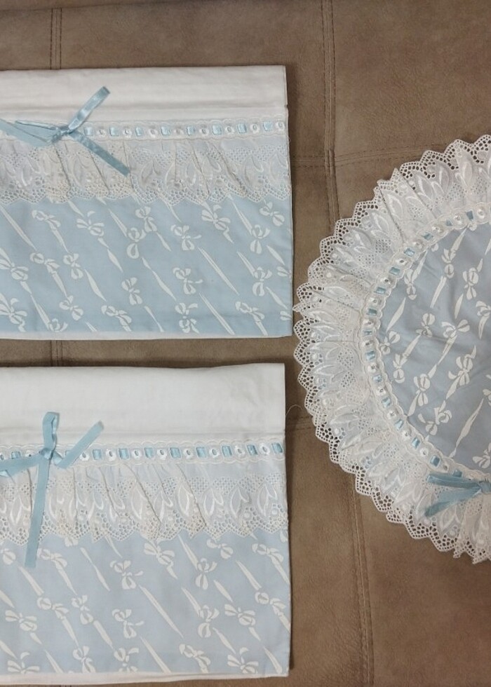 Kedimeli tek kişilik pike takımı - Görsel 3