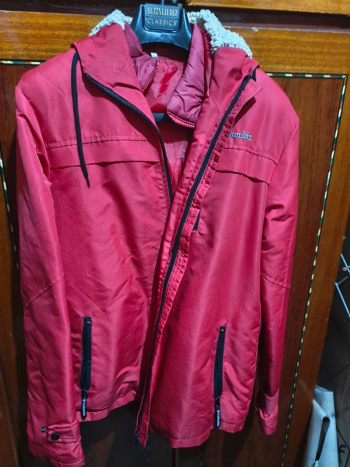 Mavi Kapüşonlu Erkek Mont - Görsel 2