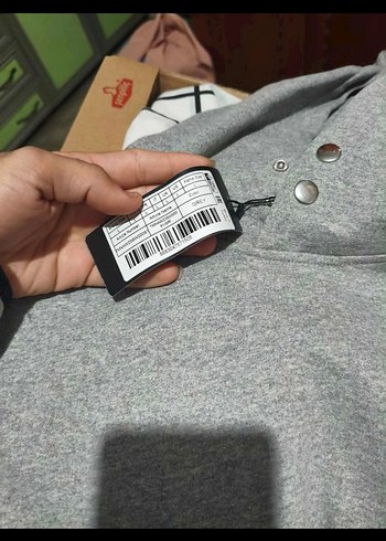 Erkek Siyah Fermuarlı Kısa Kesim Sweatshirt - Görsel 4