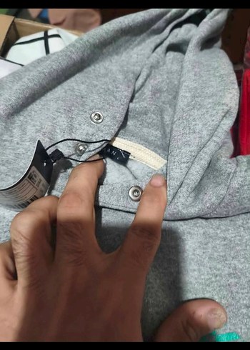 Erkek Siyah Fermuarlı Kısa Kesim Sweatshirt - Görsel 5