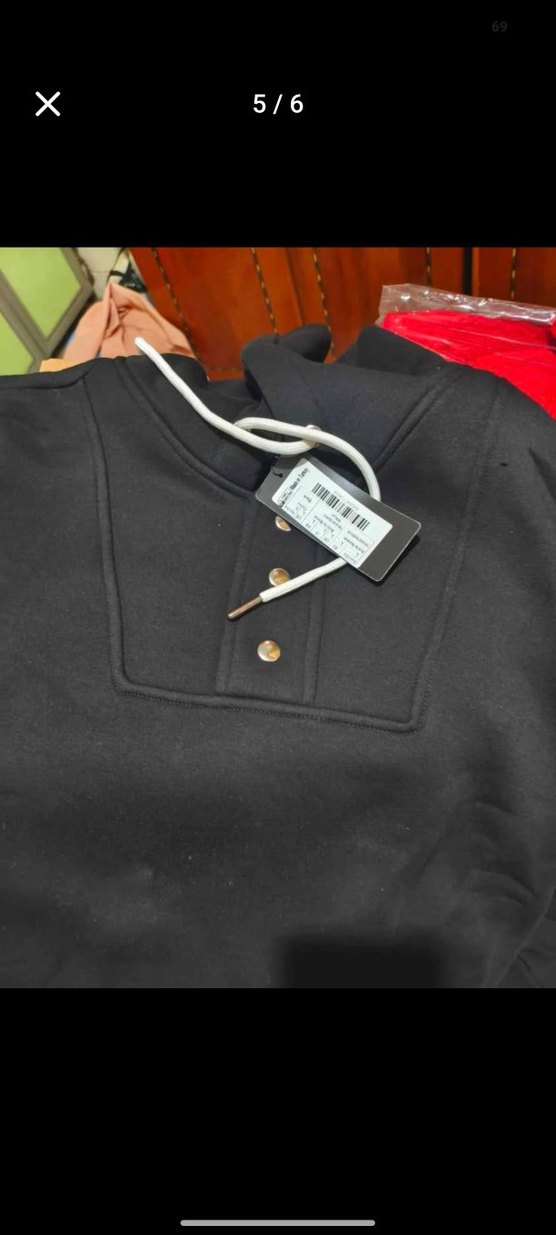 Erkek Siyah Fermuarlı Kısa Kesim Sweatshirt - Görsel 3