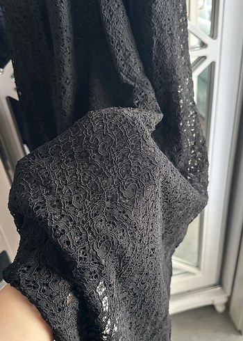 Abiye Düğmeli Siyah Uzun Kollu Gotik Elbise