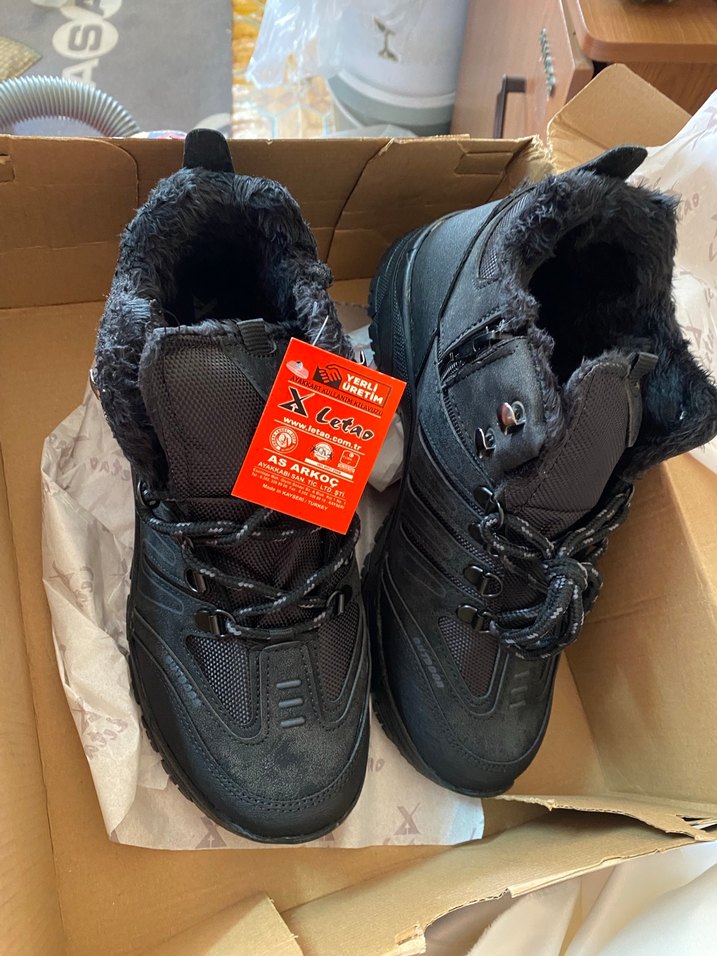 Siyah Erkek Kürklü Outdoor Bot - Görsel 5