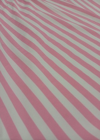 Pembe Çizgili kadın pijama - Görsel 2