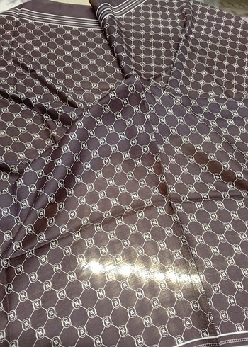 Gri Kahverengi Kadın eşarp - Görsel 3