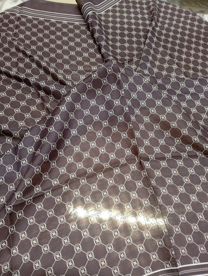 Gri Kahverengi Kadın eşarp - Görsel 3