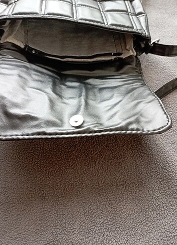 Siyah deri omuz çantası  - Görsel 4