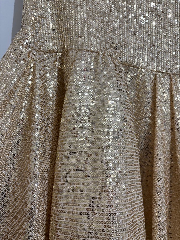 Parlak Altın Çocuk Abiye / Mezuniyet Elbise - Görsel 3