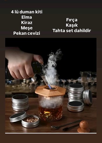 Ahşap Duman Kiti set