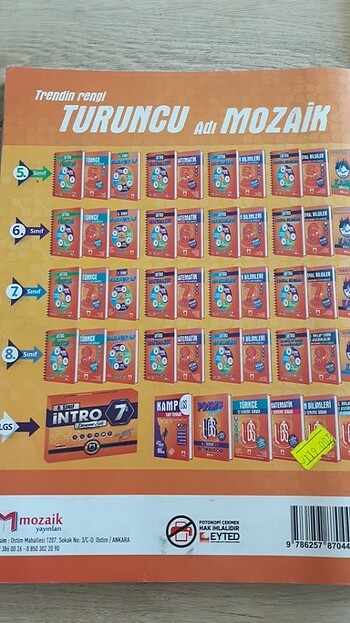 Lgs matematik mozaik yayınları 8. Sınıf - Görsel 2