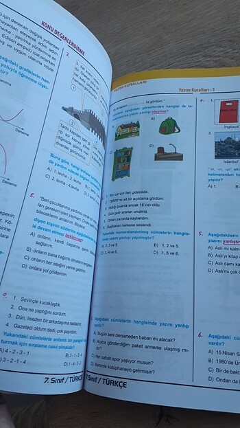 7.sinif Türkçe test kitabı - Görsel 3