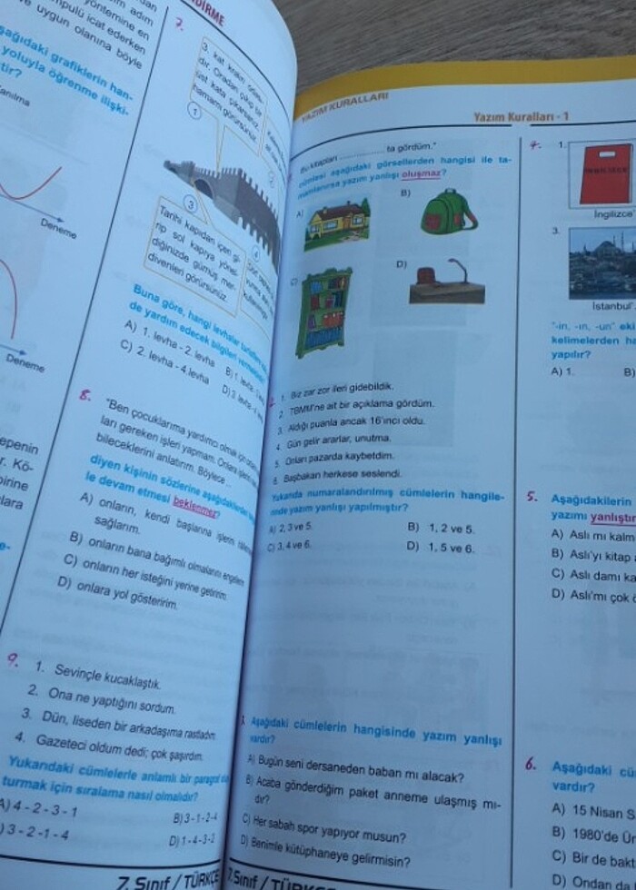 7.sinif Türkçe test kitabı - Görsel 3