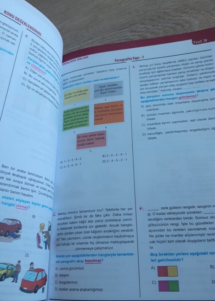 7.sinif Türkçe test kitabı - Görsel 5