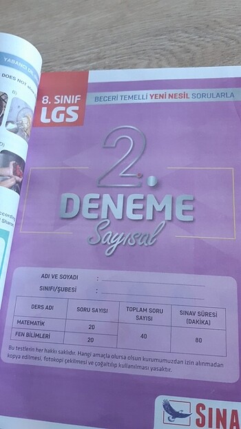 Lgs tüm dersler deneme - Görsel 6