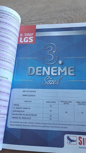 Lgs tüm dersler deneme - Görsel 7