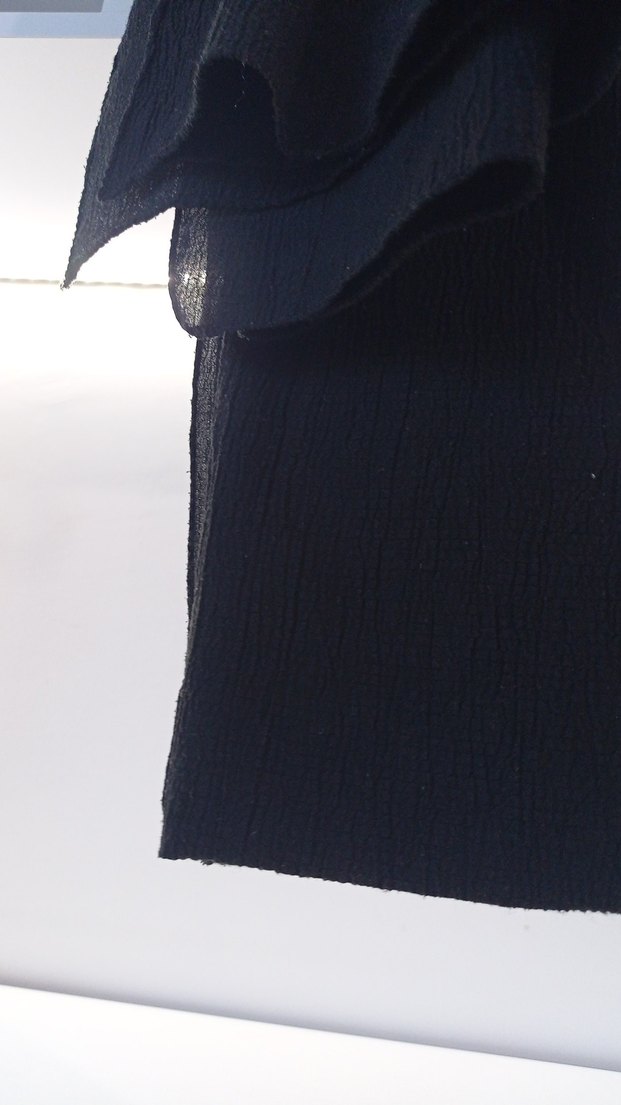 Siyah Uzun Kadın Şal - Görsel 4