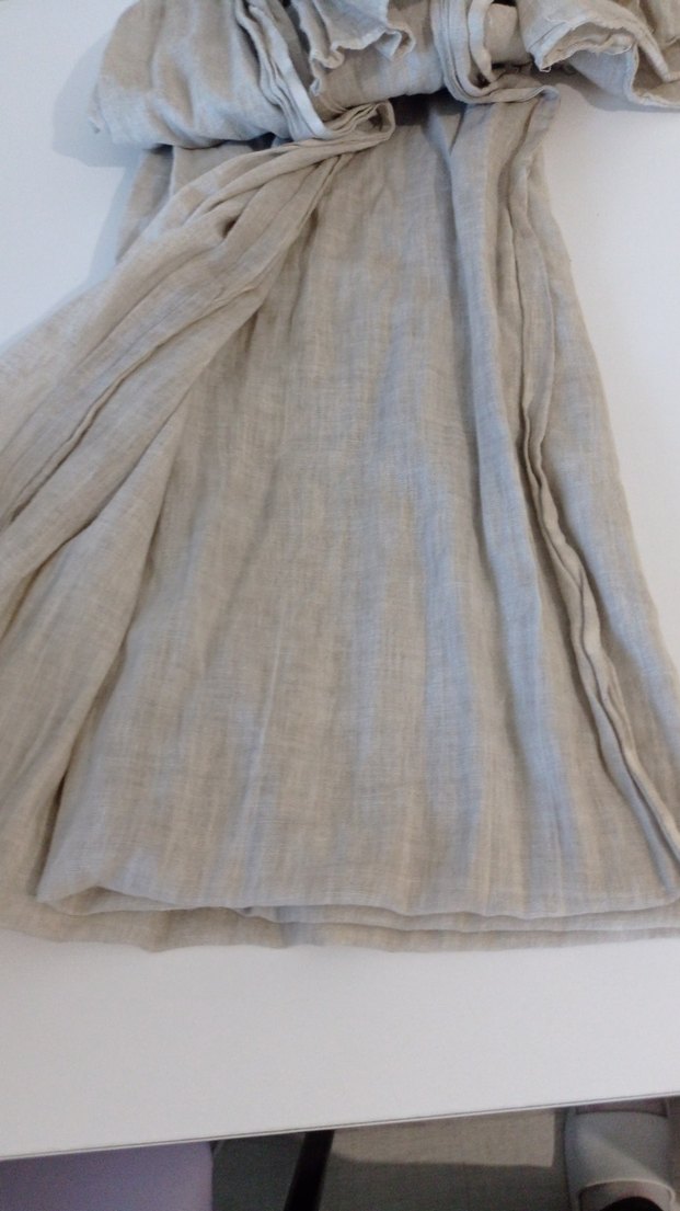 Bohem Bej Düz Desen Şal - Görsel 2