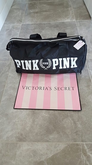 victoria's Secret Pink Black seyahat cantasi 