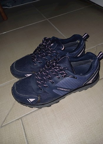 Lacivert Bağcıklı Kadın Spor Ayakkabı - Görsel 2