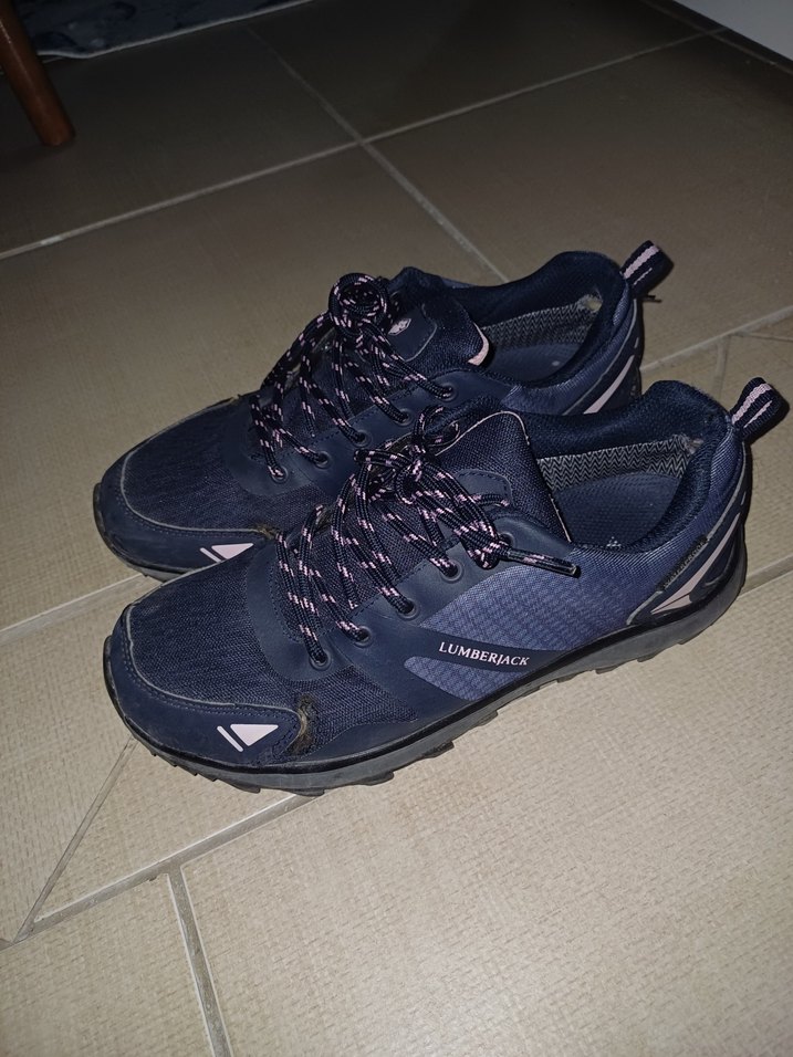 Lacivert Bağcıklı Kadın Spor Ayakkabı - Görsel 2