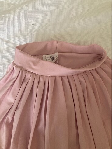 s Beden Mini toz pembe etek
