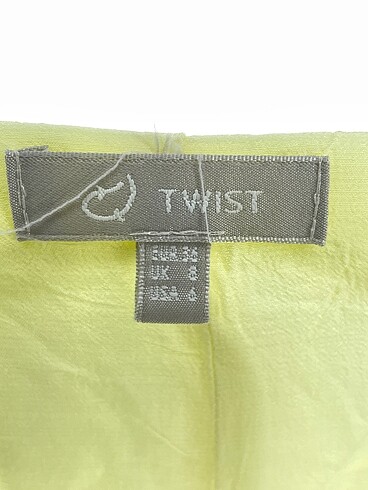 36 Beden sarı Renk Twist Kısa Elbise %70 İndirimli.