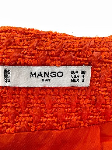 36 Beden turuncu Renk Mango Mini Etek %70 İndirimli.