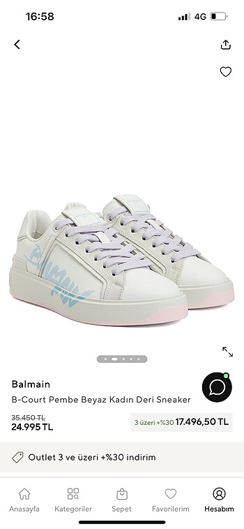 Balmain orjinal ayakkabı