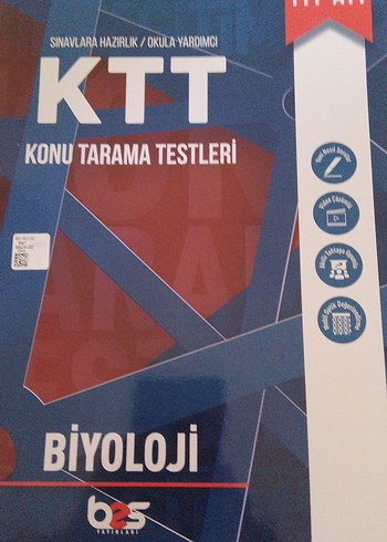 KTT Biyoloji Konu Tarama Testleri Kitabı