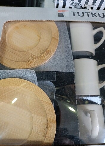  Beden Ahşap bambu fincanlık