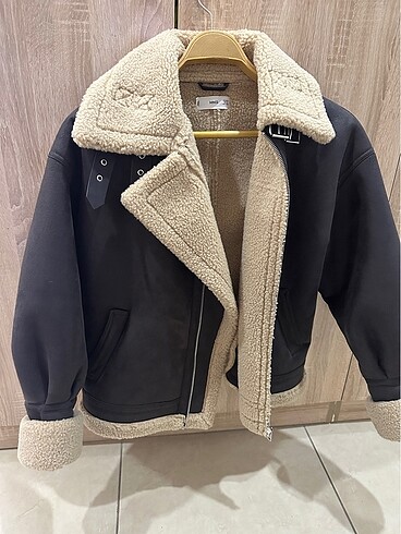 xs Beden Mango biker kaban