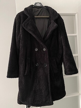 İçi astarlı peluş mont