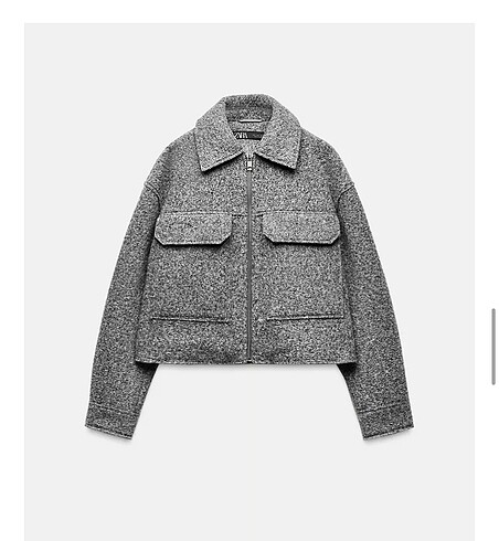 Zara gri buklet ceket
