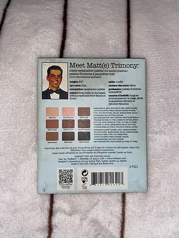 Beden The balm meet matte trimony far paleti
