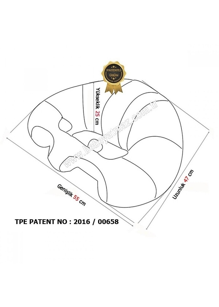 Çıngıraklı Gri Bebe Yatmaz Bebek Otur - Görsel 3