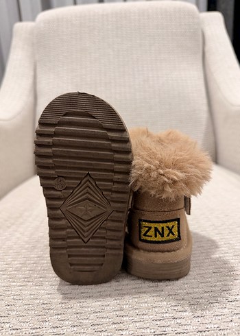 Kız Çocuk kahverengi Süet Kürk Detaylı Bot - Görsel 4