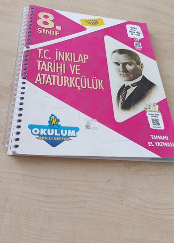 8. Sınıf T.C. İnkılap Tarihi ve Atatürkçülük Defteri