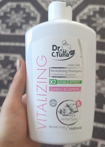 canlandırıcı sarımsaklı şampuan