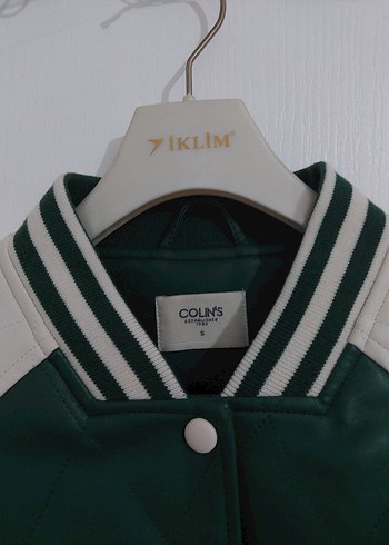 s Beden yeşil Renk COLIN'S Yeşil Deri Kadın Ceket