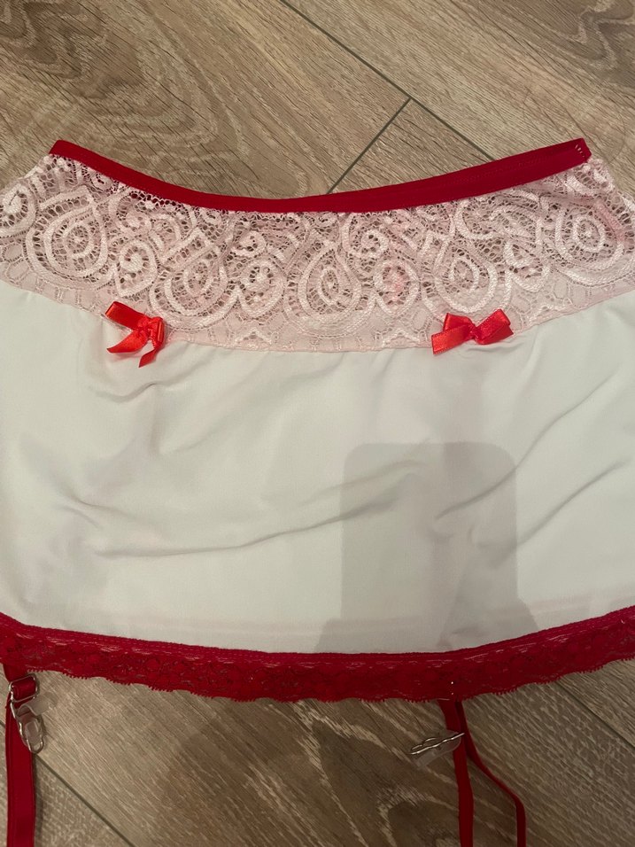 Nakışlı Beyaz etek  gecelik - Görsel 2