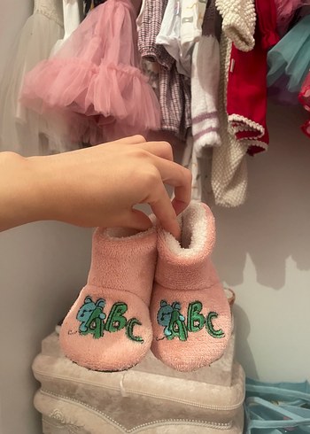 Kız Çocuk Beyaz Tokalı Babet Ayakkabı - Görsel 4