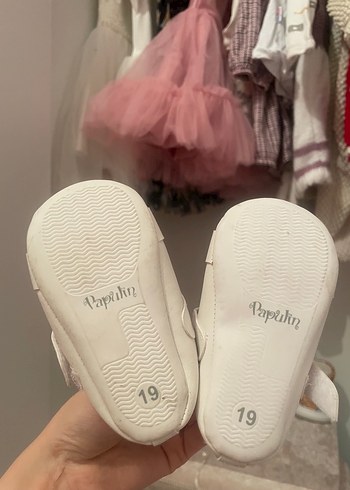 Kız Çocuk Beyaz Tokalı Babet Ayakkabı - Görsel 3