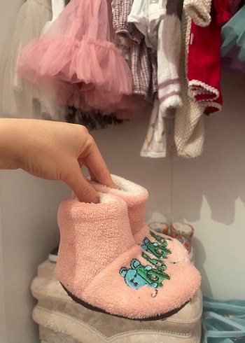 Kız Çocuk Beyaz Tokalı Babet Ayakkabı - Görsel 5