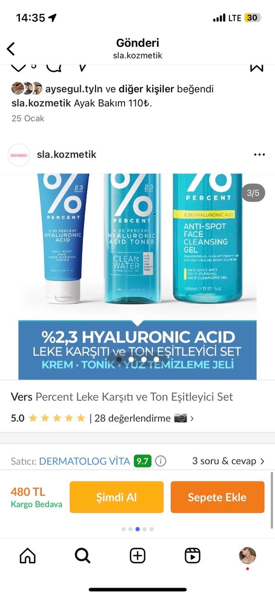 %23 Hyaluronik Asitli Erkek Cilt Bakım Seti - Görsel 2