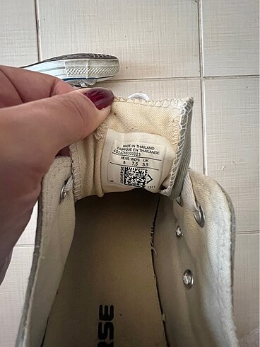 38 Beden gri Renk Gri converse