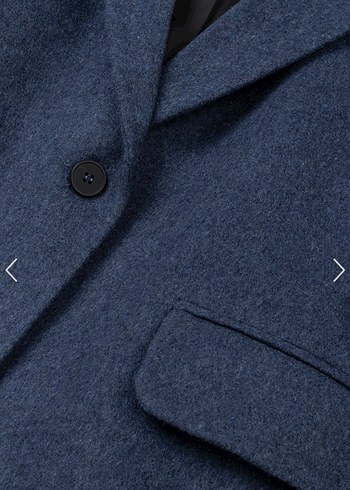 Mavi Kadın tek düğmeli kaşe Blazer Ceket - Görsel 3