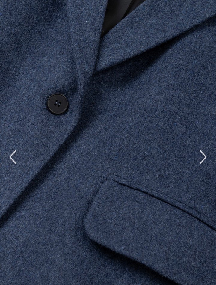 Mavi Kadın tek düğmeli kaşe Blazer Ceket - Görsel 3