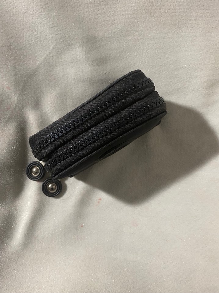 Siyah Deri Fermuarlı Kadın Cüzdanı - Görsel 2