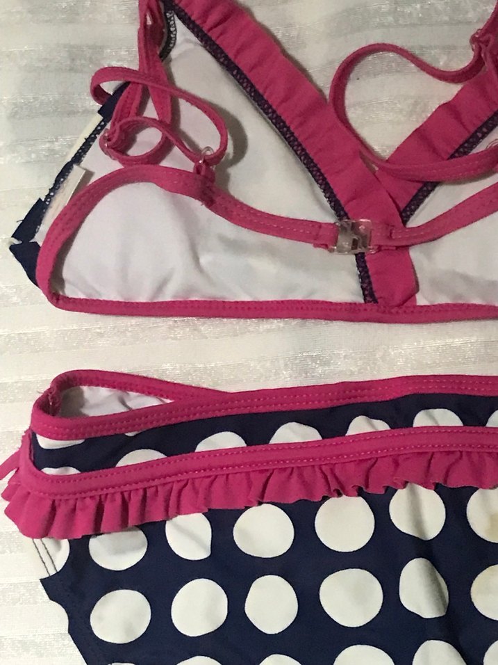 puantiyeli İp Askılı Bikini takimi - Görsel 2