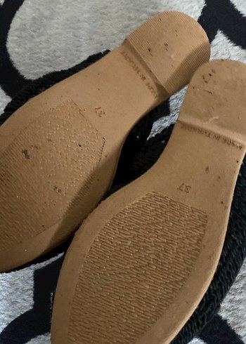 Zara Zara Siyah Payetli Örgü Kadın Dolgu Topuk Terlik